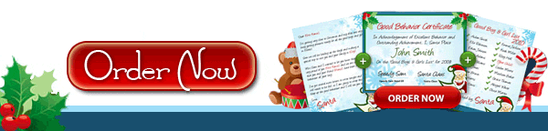 Order your child a personalized letter from Santa today